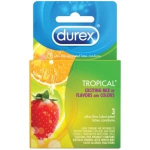 Condones Durex Tropical 3 piezas- Taboo Sex Shop Guadalajara